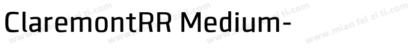 ClaremontRR Medium字体转换